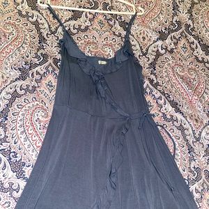 Wrap dress navy blue hollister